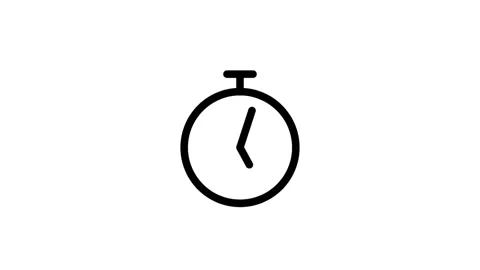 Timer icon animation. Stopwatch animation. Icon animation. Stock Footage 313488365