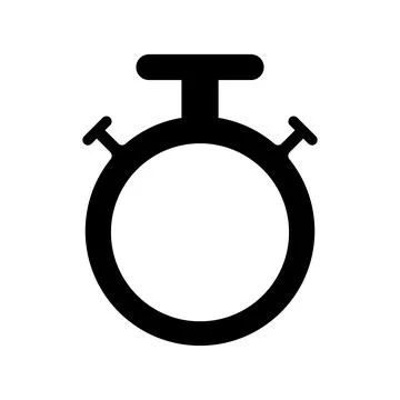 Timer icon with blank space. Stock Illustration