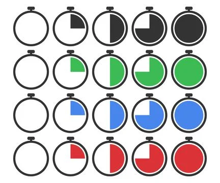 Timer icon. Clock of traning illustration symbol. Sign stopwatch vector. Stock Illustration