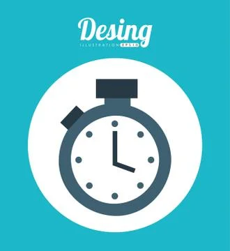 Timer icon design, vector illustration eps10 graphic Stock Illustration