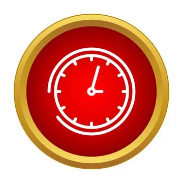 Timer icon displaying time tracking or a deadline Stock Illustration
