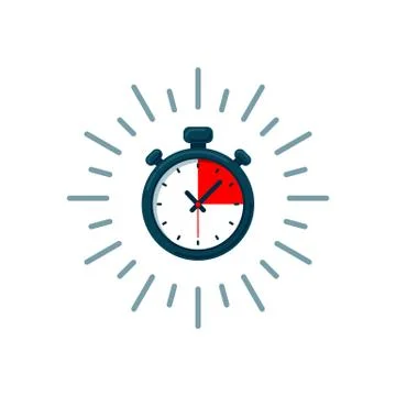 Timer icon. Fast time Stock Illustration