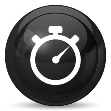 Timer icon. Internet button on white background.. イラスト素材