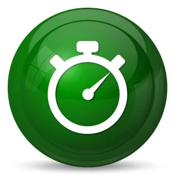 Timer icon. Internet button on white background.. イラスト素材
