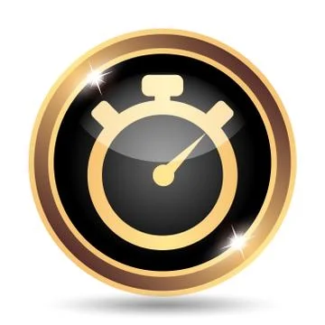 Timer icon. Internet button on white background.. イラスト素材