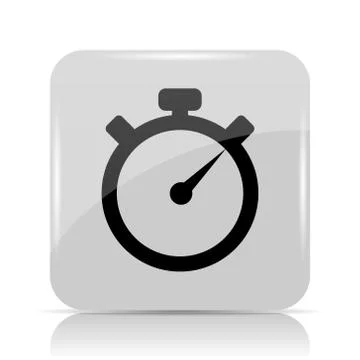 Timer icon. Internet button on white background.. 스톡 일러스트