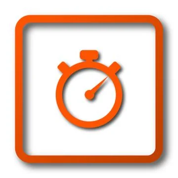 Timer icon. Internet button on white background.. イラスト素材