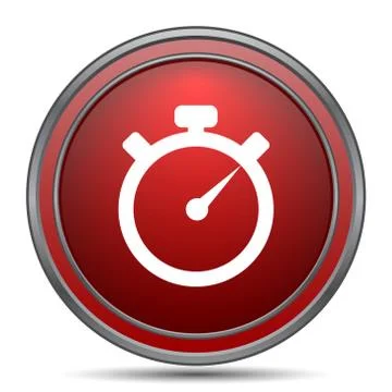 Timer icon. Internet button on white background.. 库存插图