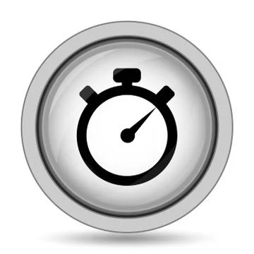 Timer icon. Internet button on white background.. イラスト素材