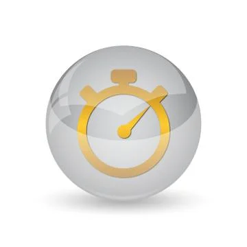 Timer icon. Internet button on white background. . イラスト素材