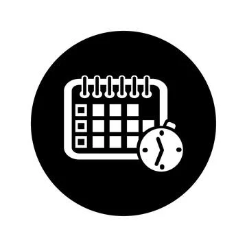 Timer Icon / Schedule / Calendar Stock Illustration