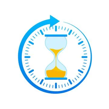 Timer icon. Stopwatch, countdown. Time Management. Vector stock illustration. Illustrazione stock