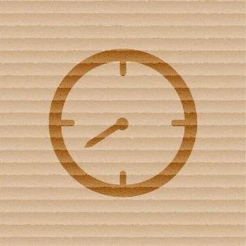 Timer icon symbol Flat modern web design with long shadow and space for your  Stock Illustration