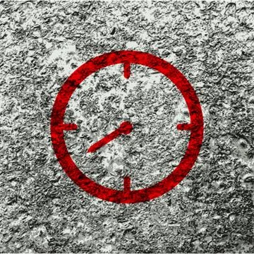 Timer icon symbol Flat modern web design with long shadow and space for your  Stock Illustration
