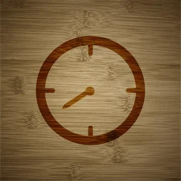 Timer icon symbol Flat modern web design with long shadow and space for your  Stock Illustration