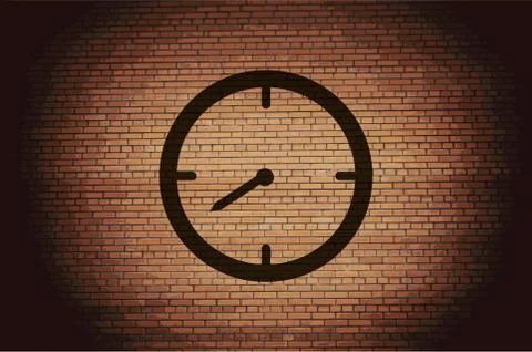 Timer icon symbol Flat modern web design with long shadow and space for your  스톡 일러스트