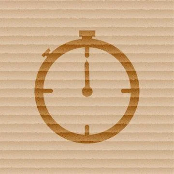 Timer icon symbol Flat modern web design with long shadow and space for your  Stock Illustration