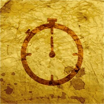 Timer icon symbol Flat modern web design with long shadow and space for your  Stock Illustration