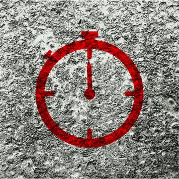 Timer icon symbol Flat modern web design with long shadow and space for your  Stock Illustration