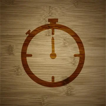 Timer icon symbol Flat modern web design with long shadow and space for your  Stock Illustration