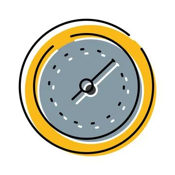 Timer icon symbolizing time management and deadline tracking Stock Illustration