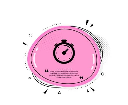 Timer icon. Time management sign. Stopwatch. Vector Stockillustratie