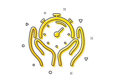 Timer icon. Time management sign. Stopwatch. Vector Stock Illustration