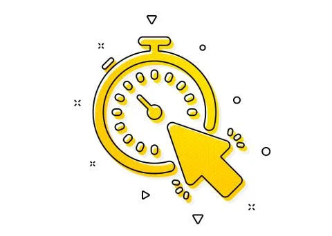 Timer icon. Time or clock sign. Vector Illustrazione stock