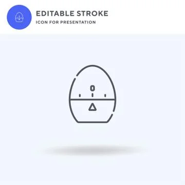 Timer icon vector, filled flat sign, solid pictogram isolated on white, logo 스톡 일러스트