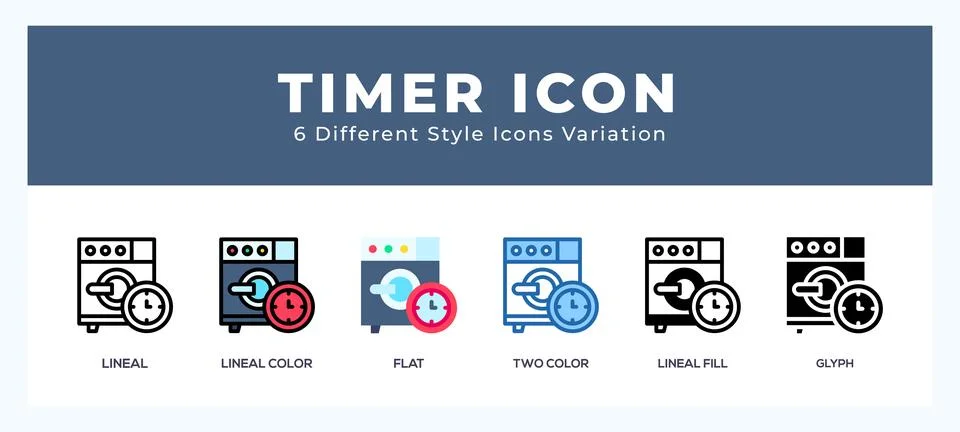 Timer icon for web. mobile apps and ui. Stock Illustration