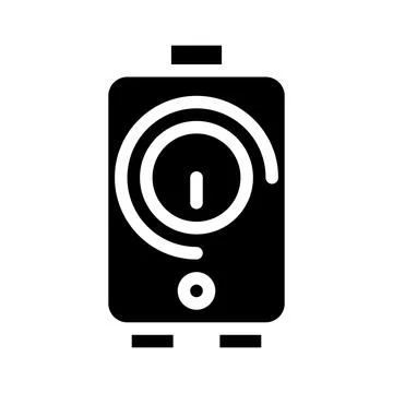 Timer irrigation system glyph icon vector illustration Illustrazione stock