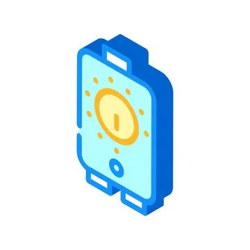 Timer irrigation system isometric icon vector illustration イラスト素材