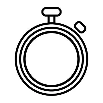 Timer line icon. Countdown timer symbol. Timer. Stopwatch. Vector illustration  Stock Illustration