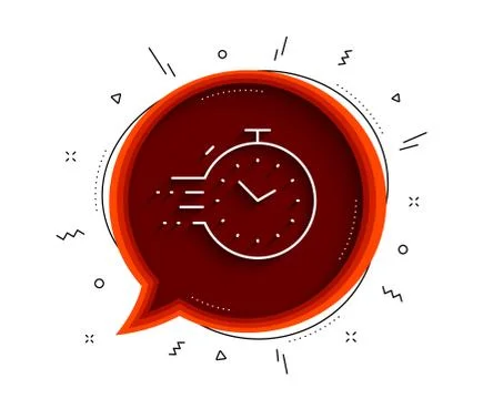 Timer line icon. Time management sign. Stopwatch. Vector 스톡 일러스트