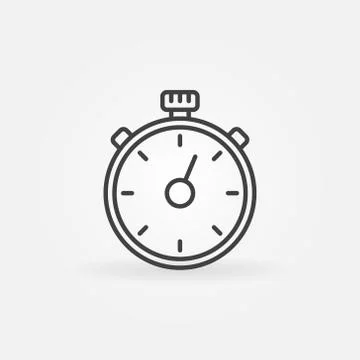 Timer line vector icon イラスト素材