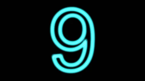 Timer neon Stock Footage 131217689