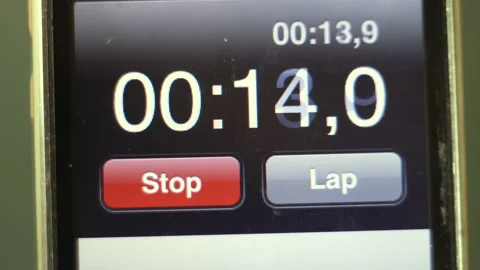Timer on an old iPhone 4K Vídeos de archivo 143870647