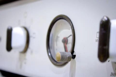 Timer of the oven Stock Photos