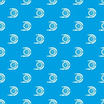 Timer pattern seamless blue Illustrazione stock