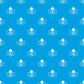 Timer pattern vector seamless blue Illustrazione stock
