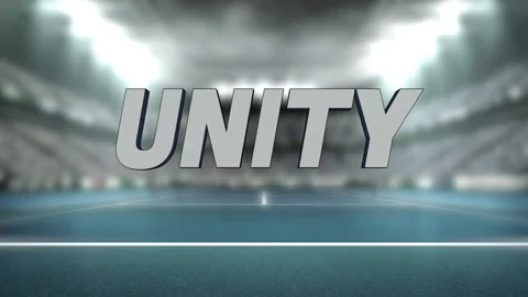 Timer reaching five seconds starting giant UNITY rotating revealing depth at Stock Footage 311416046