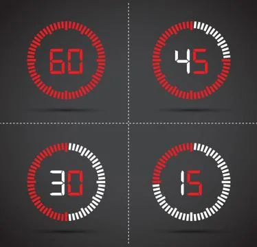 A timer set Stock Illustration