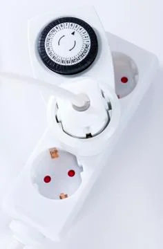 Timer in socket Stock Photos