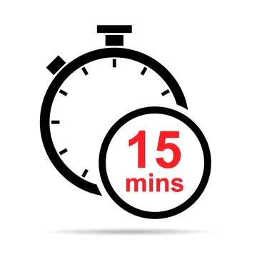 Timer sport icon shadow, stopwatch digital graphic symbol, time circle sign v Stock Illustration