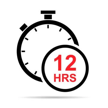 Timer sport icon shadow, stopwatch digital graphic symbol, time circle sign v Stock Illustration