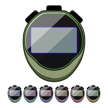 Timer stopwatch cartoon vector graphic Stock Illustration