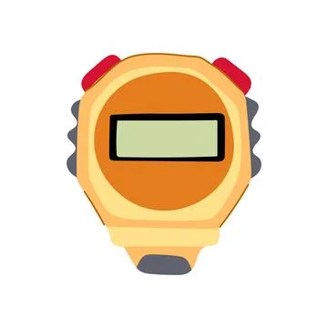 Timer stopwatch cartoon vector illustration 库存插图