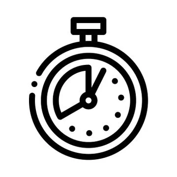 Timer stopwatch icon vector outline illustration イラスト素材