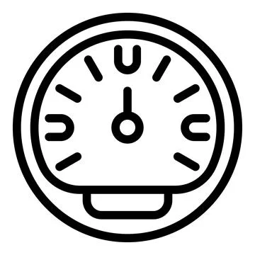 Timer study icon outline vector. Career training Stockillustratie