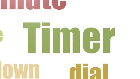 Timer Tag Cloud Animated On White Background Stock Footage 103673933